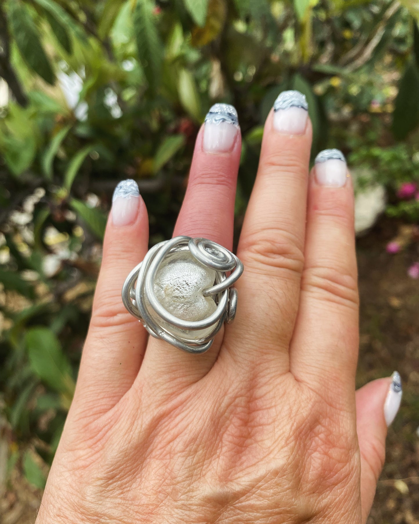 Bague Coeur blanche