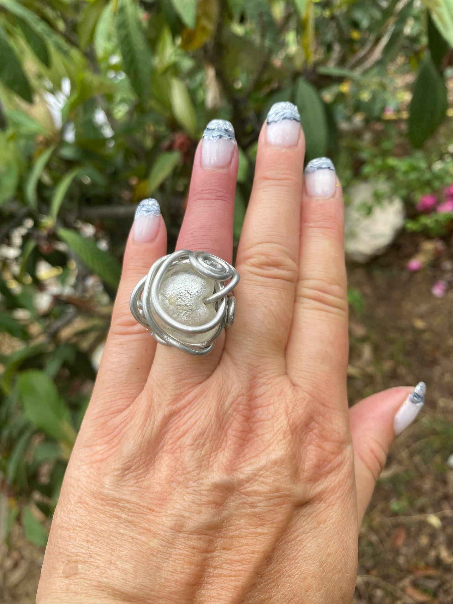 Bague Coeur blanche