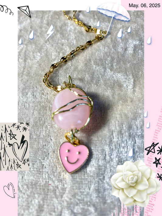 Collier Bubble rose