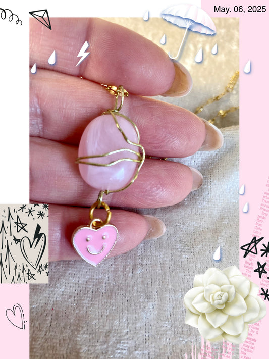 Collier Bubble rose